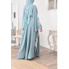 Abaya Dubaï Umbrella en nidah verte