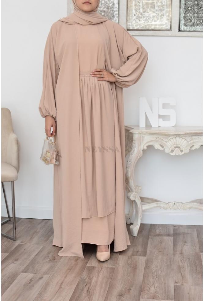 Combo abaya Oman Praline