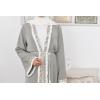 Long flowing kimono with sequins for Eid and events: