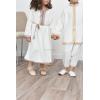 Petite Fille Off White Caftan Dress perfect for Eid 