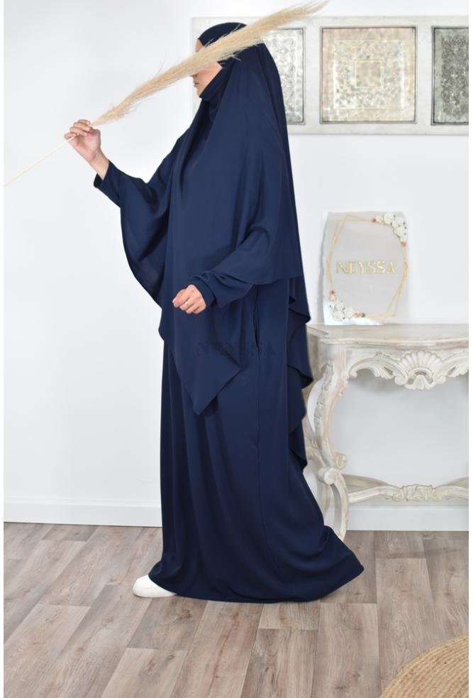 Tenue de prière femme hijab intégré NADAH