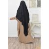 Khimar long 3 voiles mousseline hijab légiféré