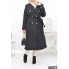 Stockholm long coat with button