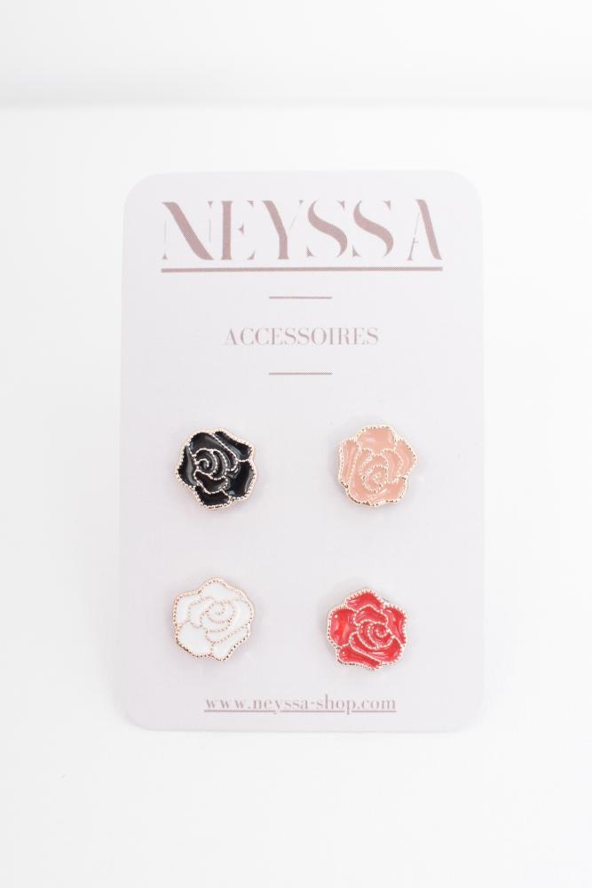 broche Roses magnétique hijab