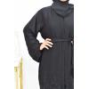 Bestickte Abaya Dubai aus schwarzem Nidah