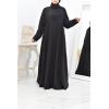 Black flared abaya for veiled women