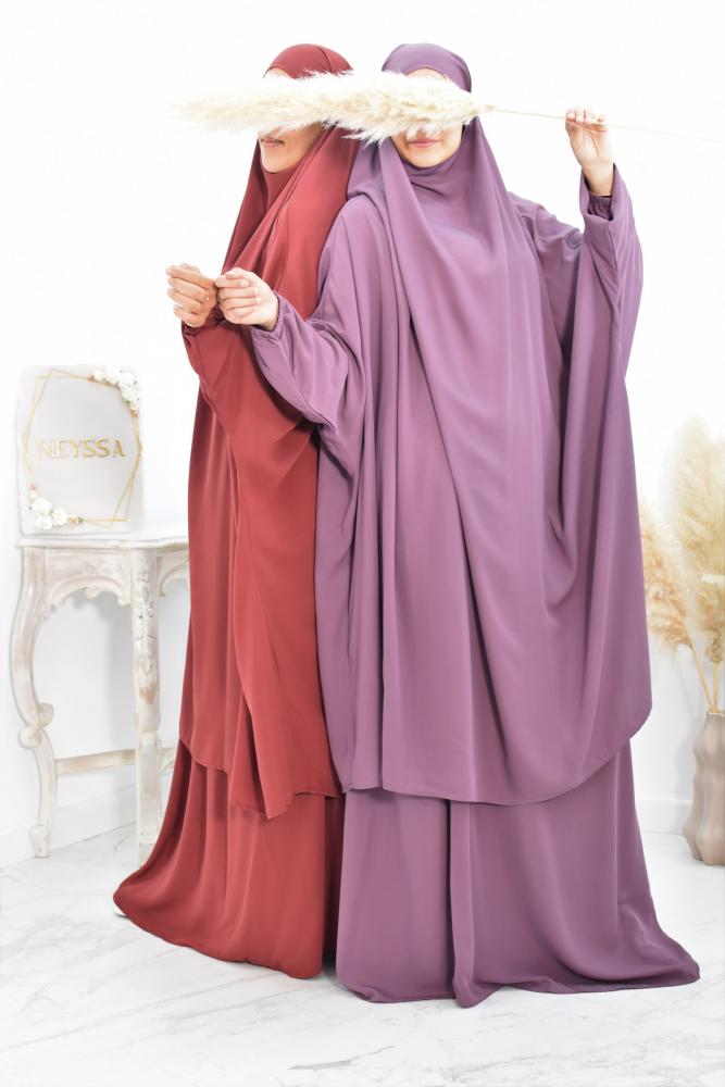 Zweiteiliger Jilbab aus Medina-Seide