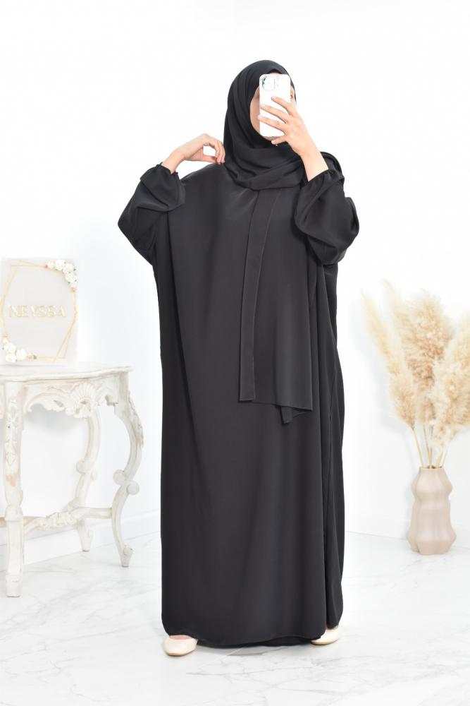 Integrated hijab prayer dress