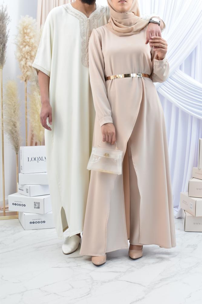 Veiled Frau lange Outfit für Eid und Hochzeit