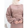 Robe abaya manches bouffantes