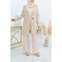 Nelya coat with button