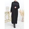 Robe pull longue col montant