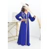 Abaya mother or daughter style caftan Leyah Royal Blue