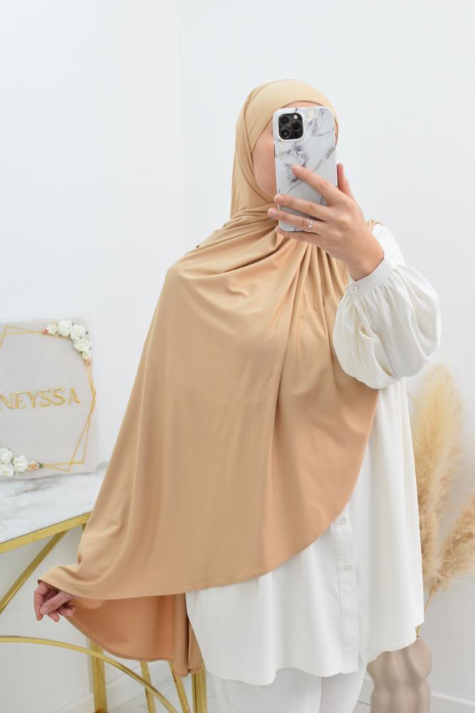 Hijab à enfiler jersey lycra Moon