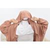 Jilbab 2 pieces skirt elastic sleeves, fluid