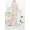 Women's cocooning woven set beige