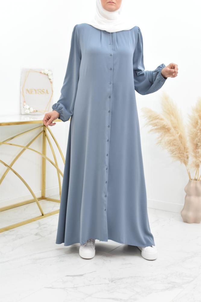 Abaya longue chemise Neyssa shop pour allaitement
