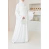 Abaya kimono Dubaï blanc cassé