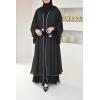 Abaya Dubai schwarz mit Strass Aïd Neyssa shop