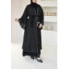 Abaya Dubaï noir avec strass Aïd Neyssa shop