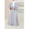 Abaya Dubai kimono pearl gray Neyssa shop
