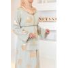 Abaya caftan vert d'eau Neyssa shop