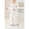 Abaya caftan Nihad blanc cassé