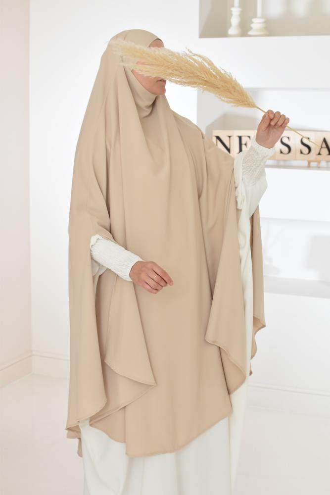 Khimar lang 2 Schleier Seide aus Medina Omane