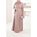 Abaya Dubaï Dayna Taupe