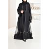Abaya Dubai 4-teilig schwarz Neyssa shop