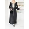 Abaya Eid style Moroccan caftan Joud black