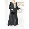 Abaya Aïd style caftan Marocain Joud noire