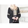 Abaya Eid style Moroccan caftan Joud black