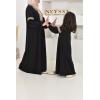 Abaya Eid style Moroccan caftan Joud black