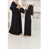 Abaya Aïd style caftan Marocain Joud noire