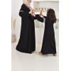 Abaya Eid style Moroccan caftan Joud black