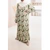 Long satin printed dress Neyssa shop spring summer