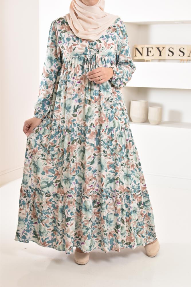 Long dress with flowers Neyssa shop