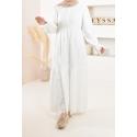 Nemesie muslin dress off white