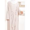 Abaya Kimono Schürze beige 3-teilig Neyssa shop