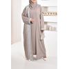 Abaya Dubai taupe set Neyssa shop