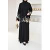 Abaya Dubaï Anissâh NOIRE et OR