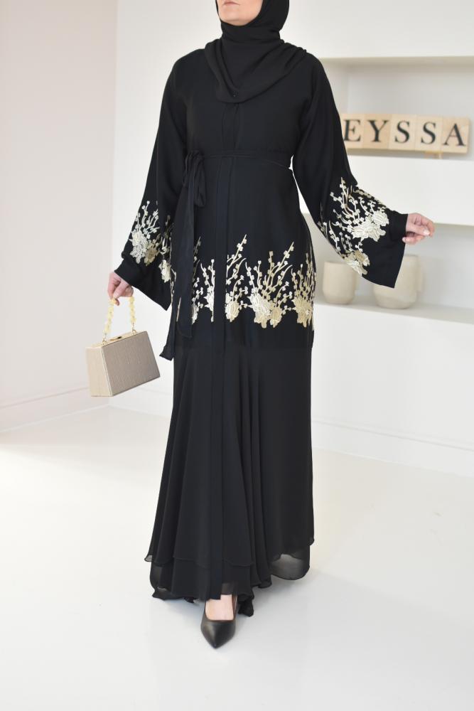 Abaya Dubai Anissah BLACK GOLD