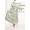 GREEN Daphné patterned maxi dress