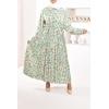 GREEN Daphné patterned maxi dress