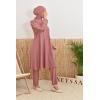 Burkini zipp large size Indonesia Pink