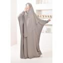 Ensemble abaya khimar soie de Médine Umm AbdAllah