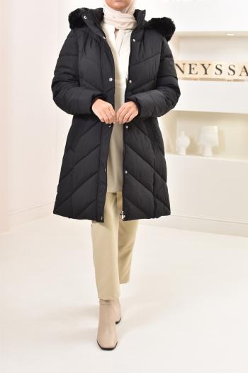 Uqnaivs Womens Winter Quilted Jacket Faux Fur Collar Zip Up Parka Puffer  Coat Sedona Sage Large at  Women's Coats Shop