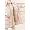 ILYANA Beige women's sleeveless down jacket