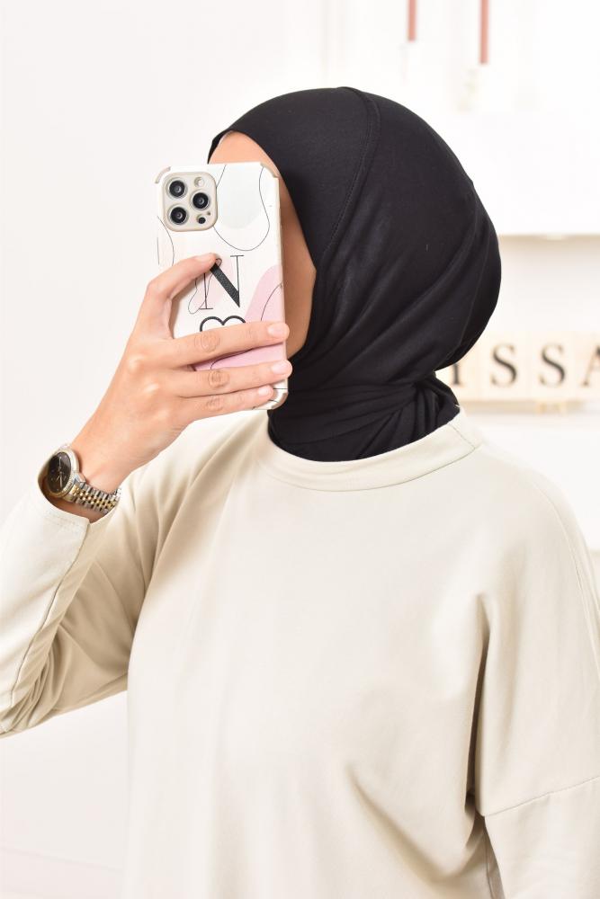 hijab cagoule jersey à nouer